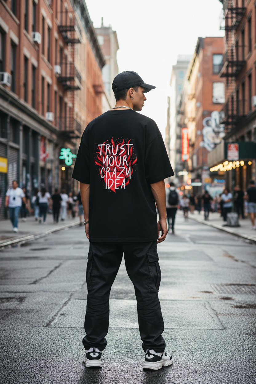 Crazy Vision Oversized Tee